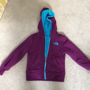 North face reversible fleece size xs